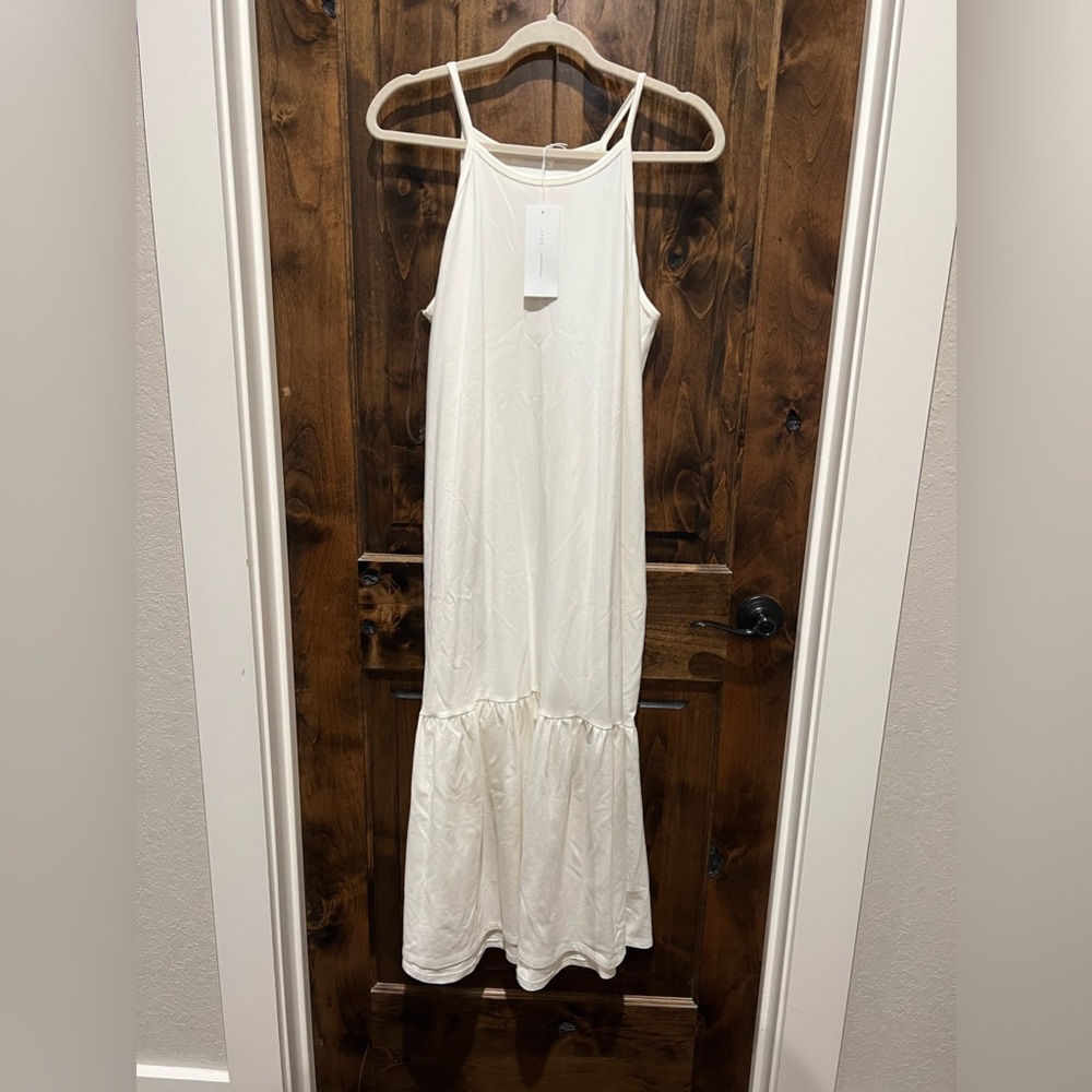 Off white midi dress